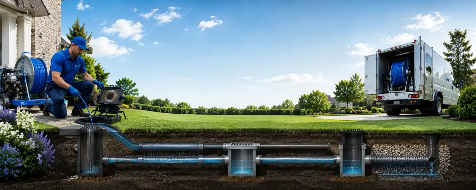 Outdoor drain cleaning information for Oak Ridge, NJ
